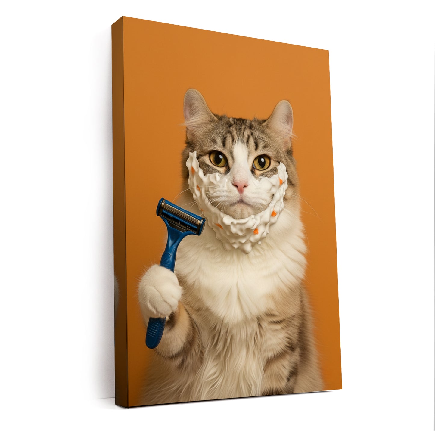 Custom Photo Cat Bathroom Style 36 Canvas Gift For Cat Lovers