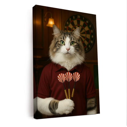 Custom Photo Dart Player Canvas Canvas Gift For Canvas Lovers