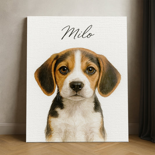 Custom Dog Portraint And With Name