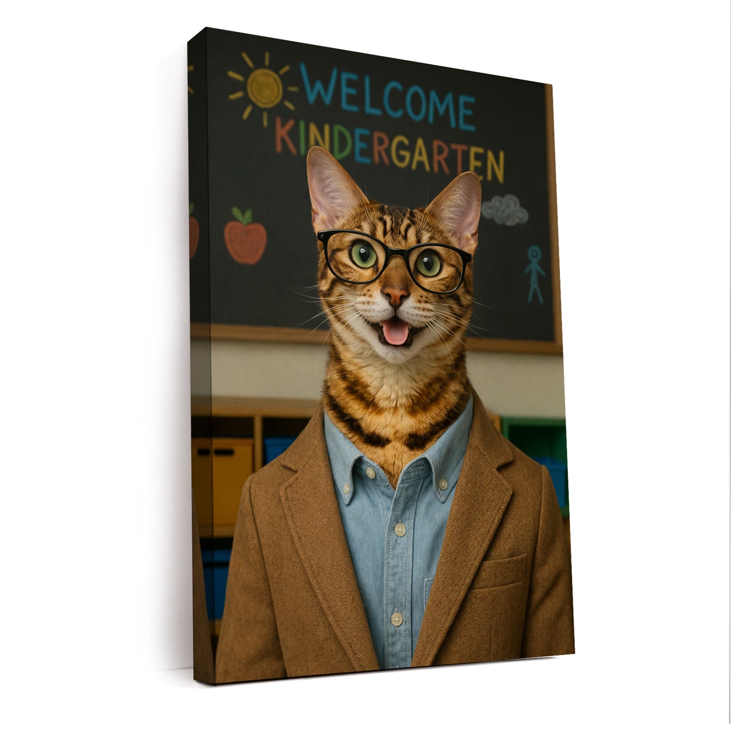 Custom Photo Kindergarten Teacher Canvas Gift For Canvas Lovers