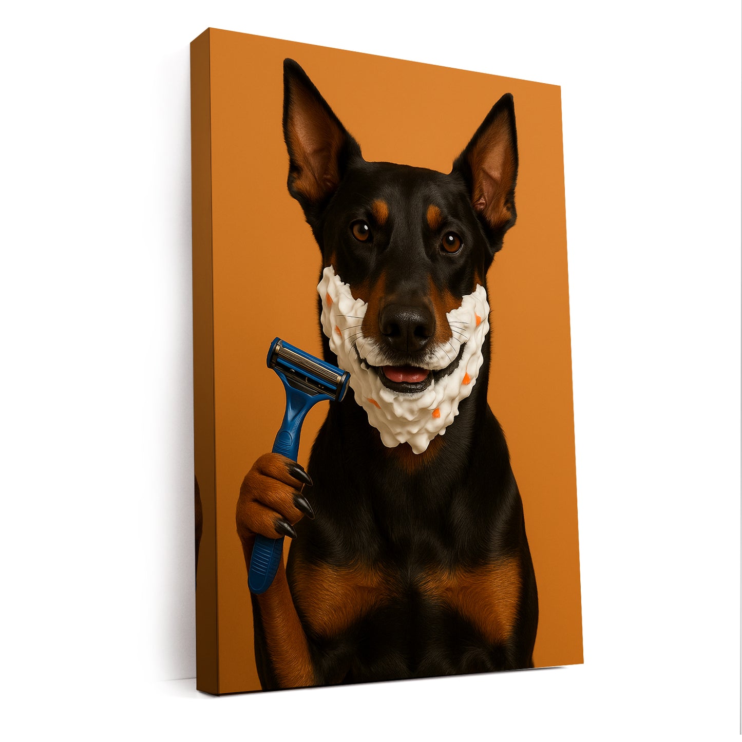 Custom Photo Dog Bathroom Style 36 Canvas Gift For Dog Lovers