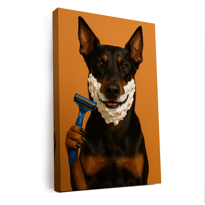 Custom Photo Dog Bathroom Style 36 Canvas Gift For Dog Lovers