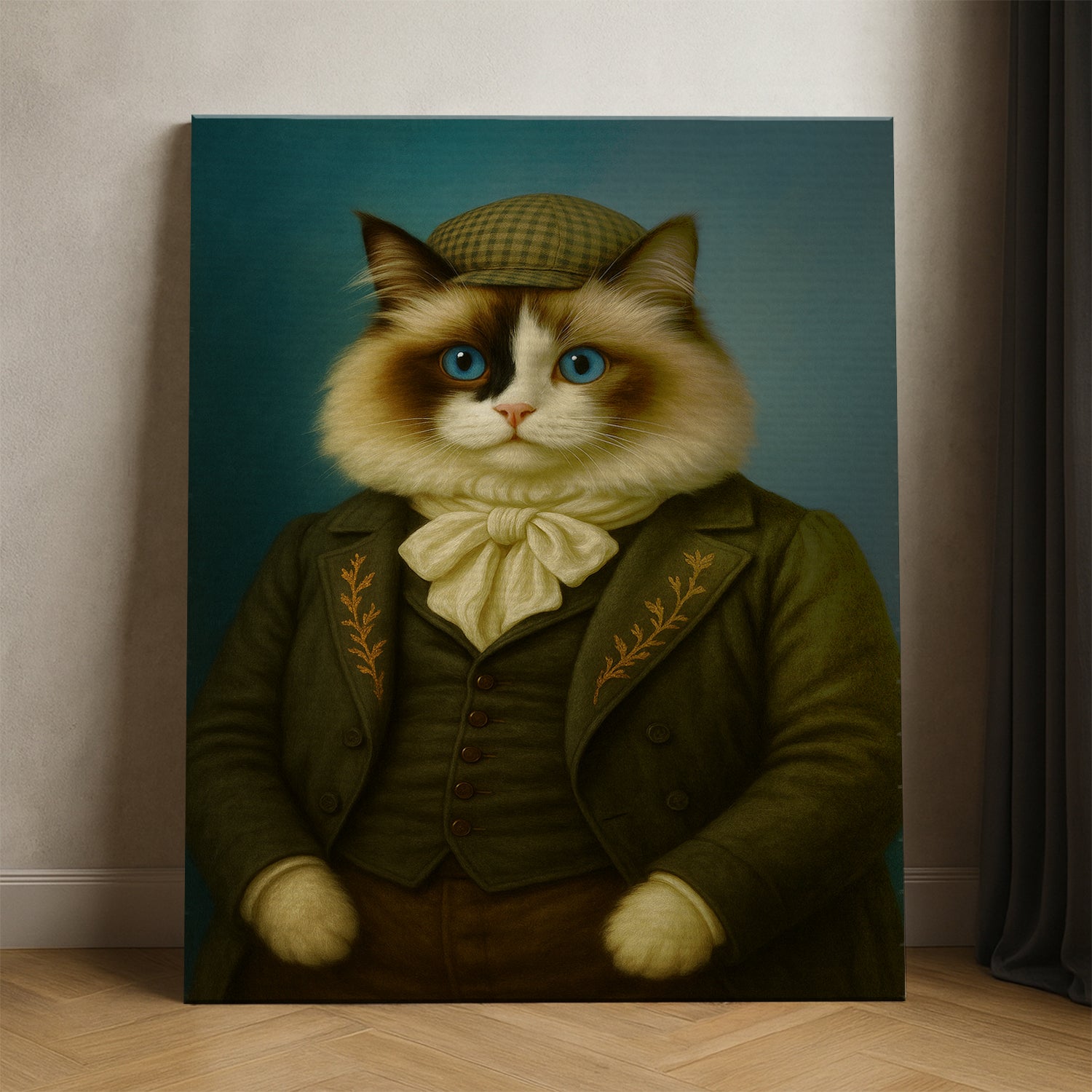 Custom Photo Detective Cat Canvas Gift For Cat Lovers