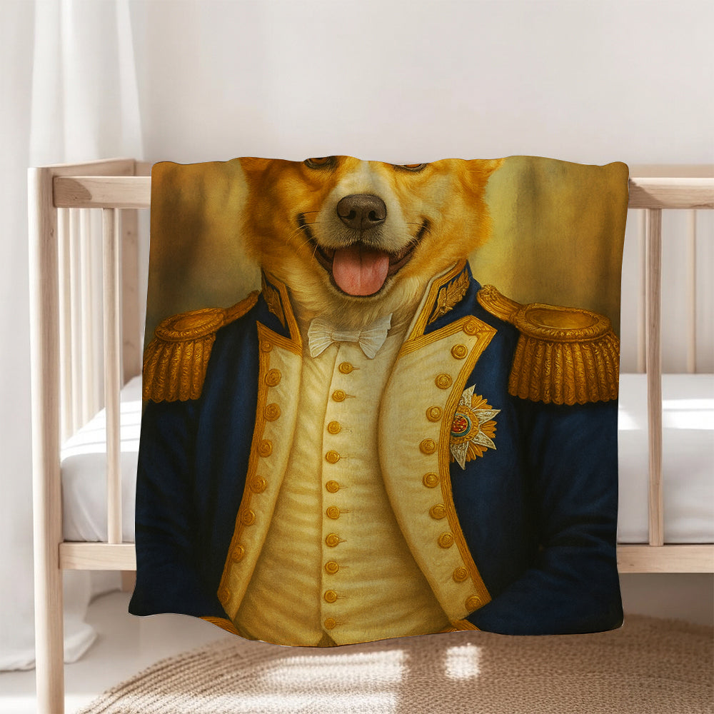 Custom Photo Great Captain Dog BlanketGift For Dog Lovers