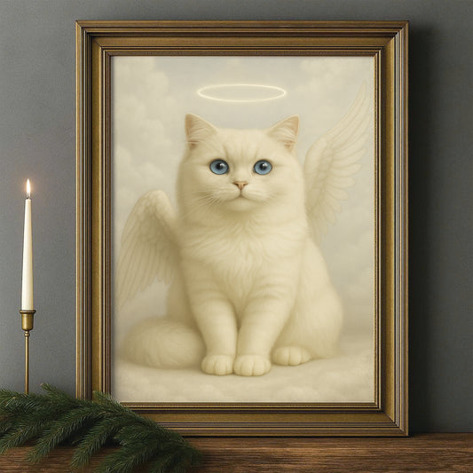 Custom Photo Cat Angel In Heaven _ Gifts For Cat Lovers