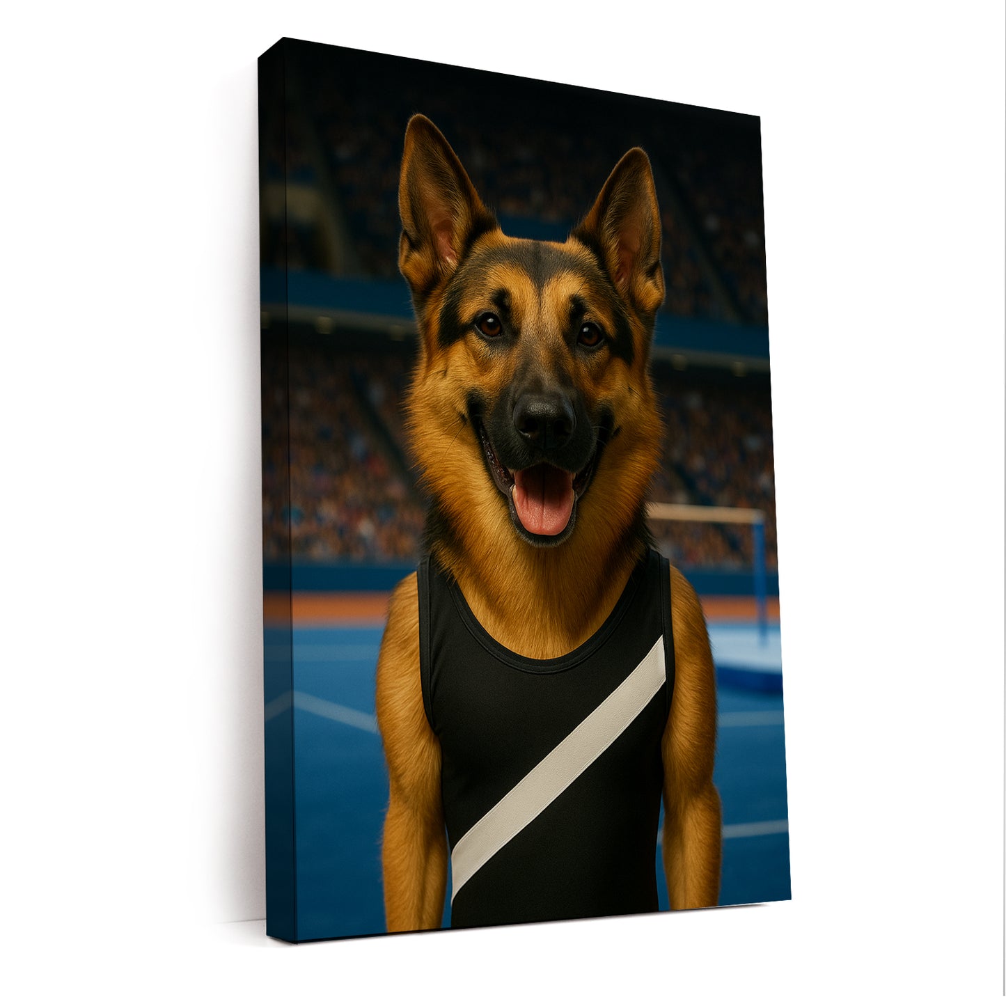 Custom Photo Gymnast Dog Canvas Gift For Dog Lovers