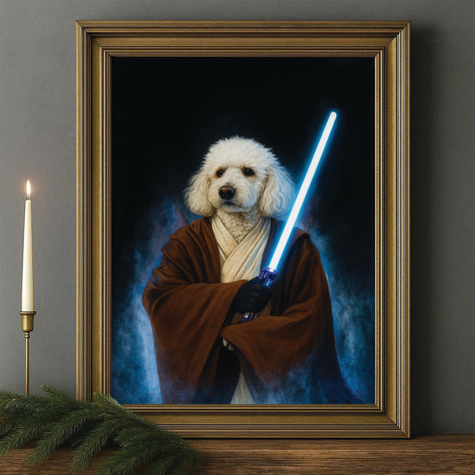 Custom Photo Master Paw Dog  Canvas Framed Wall Art Gift For Dog Lovers