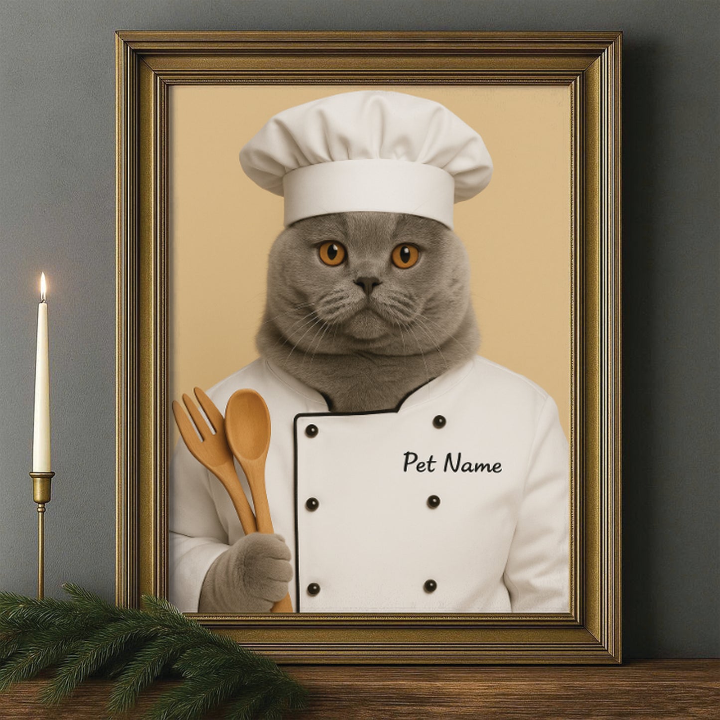 Custom Photo Cat Chef For Cat Lover