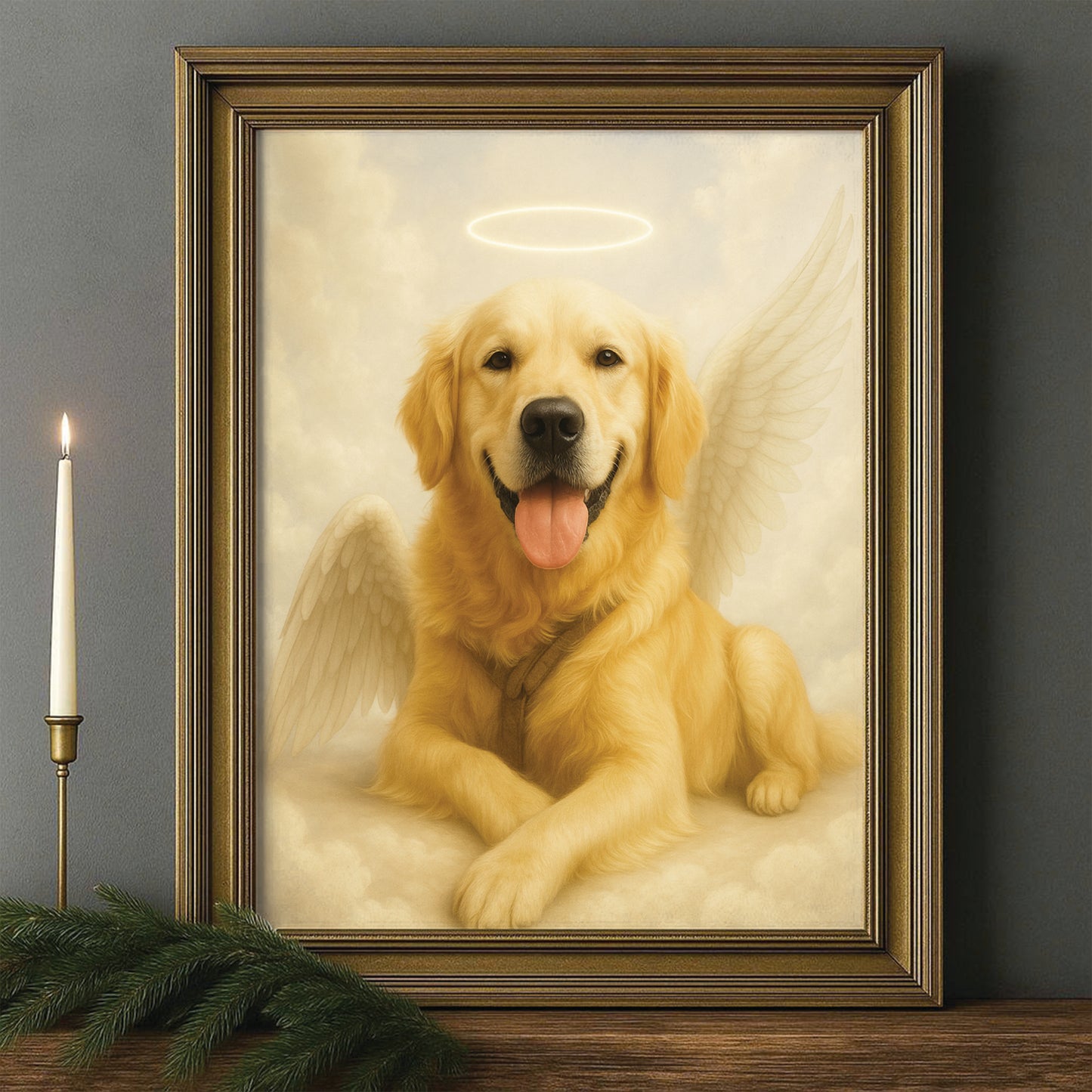 Custom Photo Dog Angel In Heaven _ Gifts For Dog Lovers