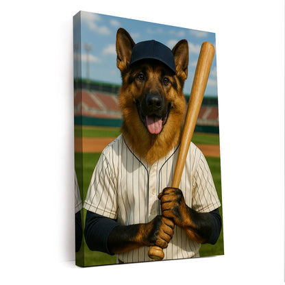 Custom Photo Baseball Player Dog Gift For Dog Lovers