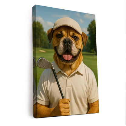 Custom Photo Golfer Dog Gift For Dog Lovers