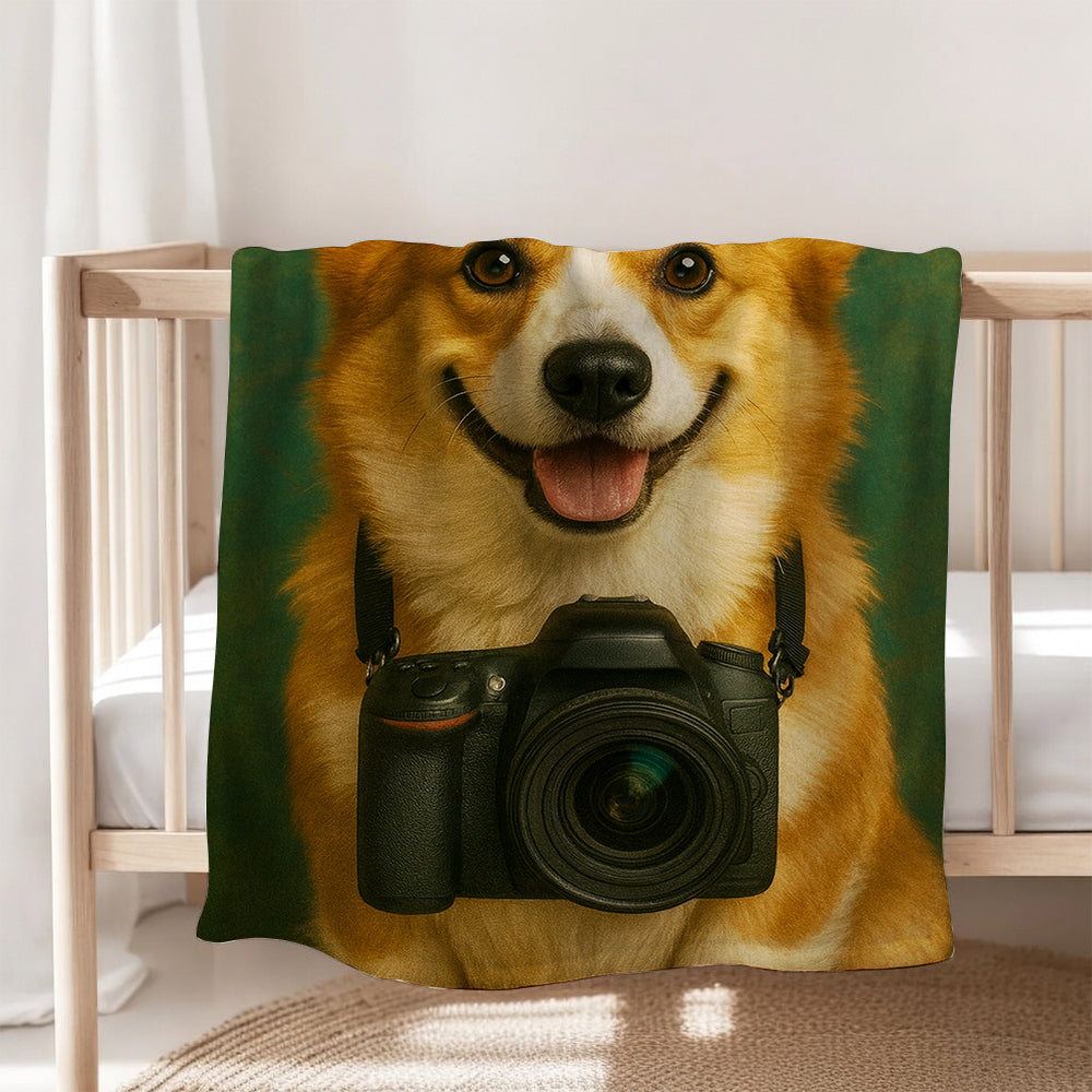 Custom Photo Photographer Dog BlanketGift For Dog Lovers
