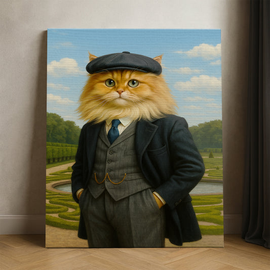 Custom Photo Pawky Blinder Cat Canvas