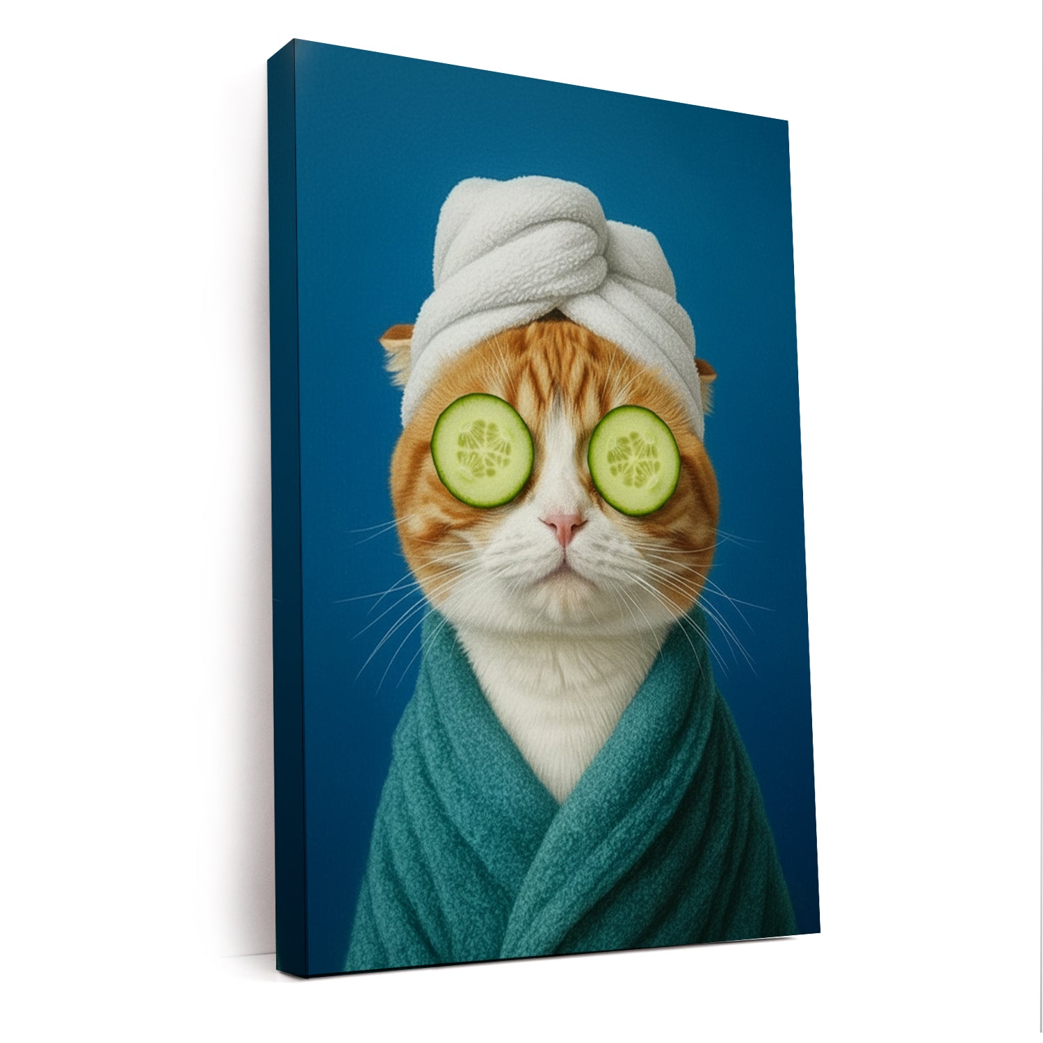 Custom Photo Cat Bathroom Style 21 Canvas Gift For Cat Lovers