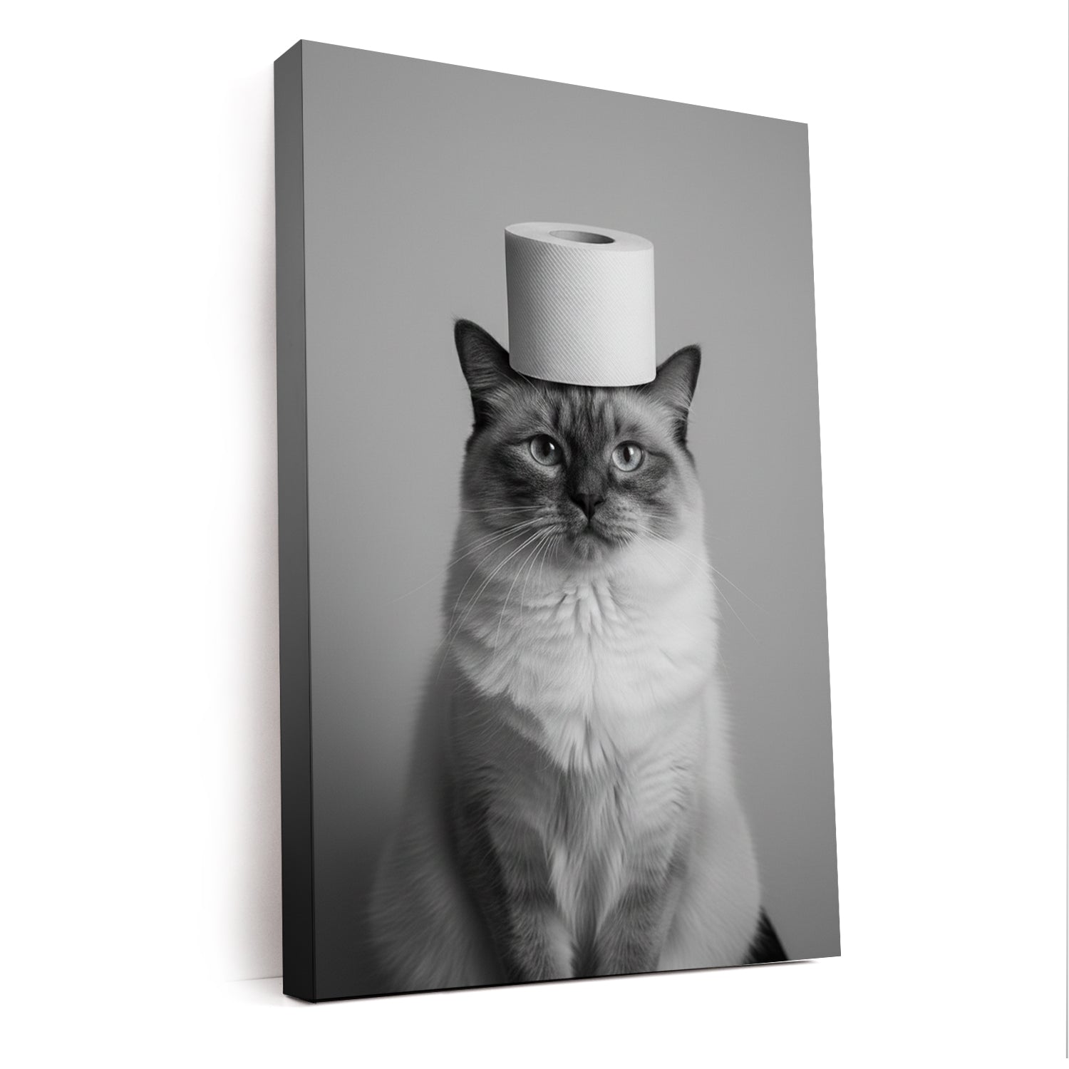 Custom Photo Cat Bathroom Style 11 Canvas Gift For Cat Lovers