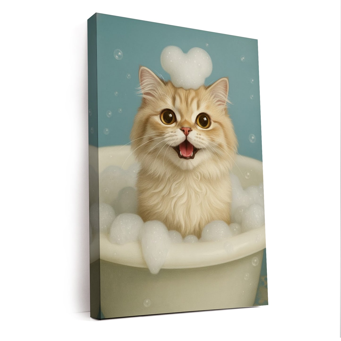 Custom Photo Cat Bathroom Style 29 Canvas Gift For Cat Lovers