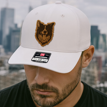 Custom Pet Photo Trucker Hat – Personalized Pet Patch Leather Patch Hat – Dog Lovers Gift – Pet Memorial Gifts TNGANSP001