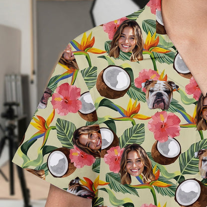 Custom Photo Dog Hawaiian Shirt, Personalized Pet Aloha Matching Outfit THUC99