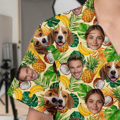 Custom Dog & Cat Tropical Shirt, Personalized Hawaiian Shirt, Summer Family Gift THUC99