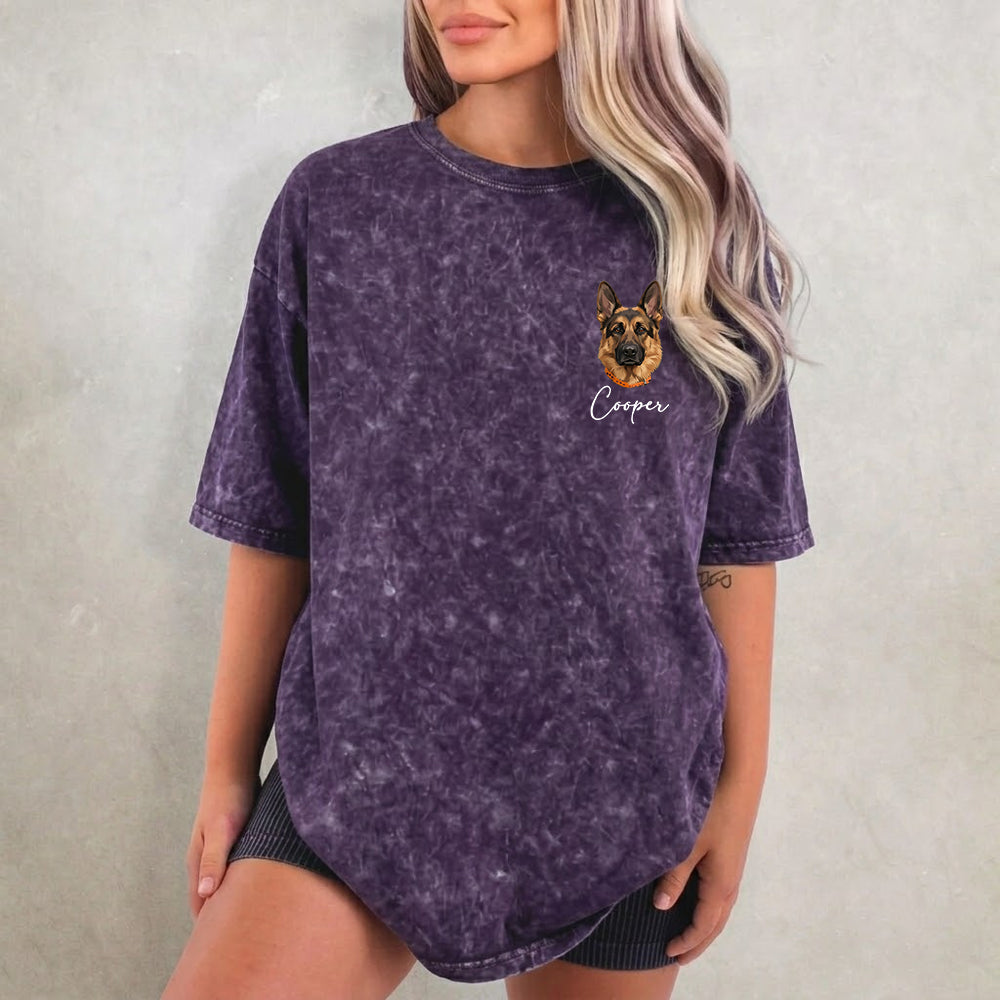 Custom Photo Dog Unisex T-Shirt, Personalized Pet Wash Shirt THUC99