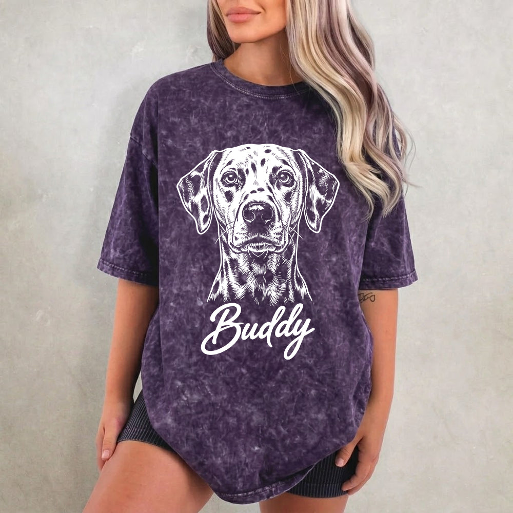 Custom Photo Dog Wash Shirt, Personalized Pet Unisex T-Shirt, Custom Dog Portrait Shirt Gift For Dog Lover THUC99
