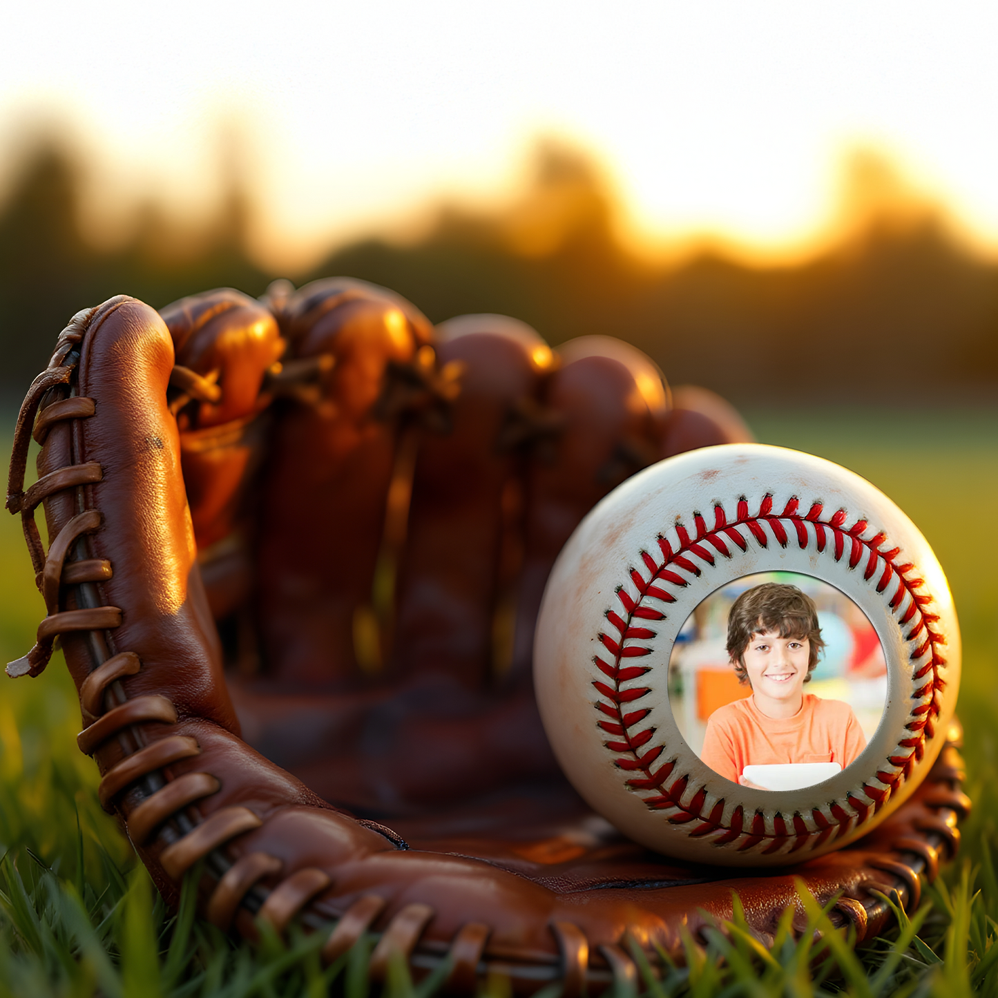 Custom Photo Back to School Kids Baseball | Cute Back to School Baseball | Gift For Kid TNBA027