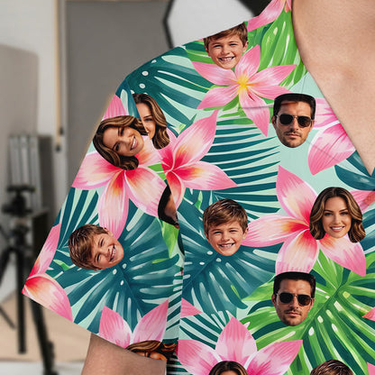 Custom Photo Face Aloha Shirt, Funny Personalized Hawaiian Shirt, Summer Beach Gift THUC99