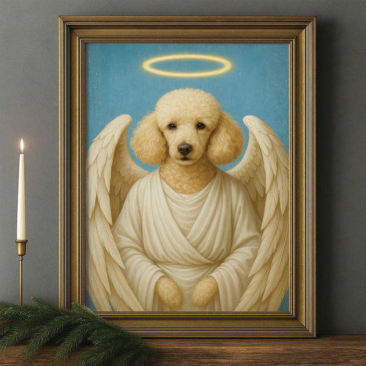 Custom Dog Photo Memorial Canvas Framed Wall Art _ Memorial Gift For Dog