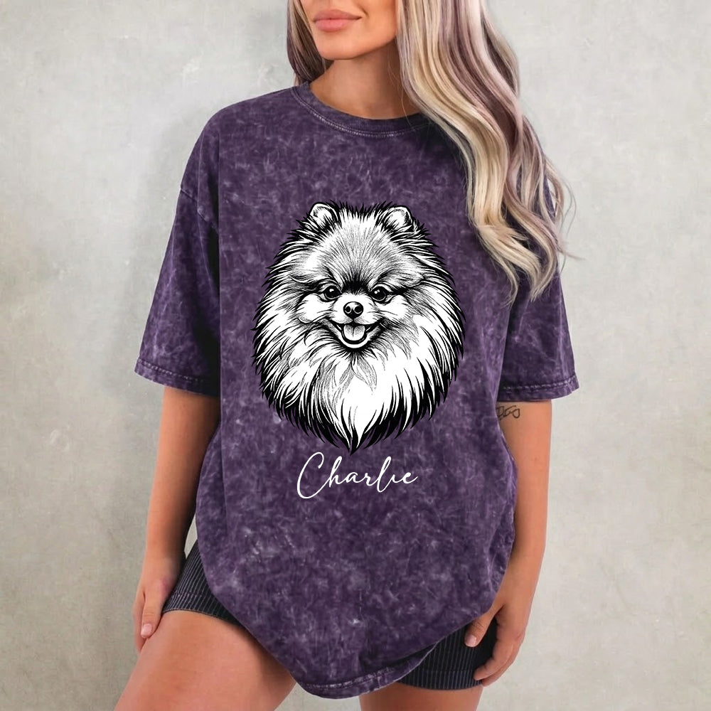 Custom Photo Dog Unisex T-Shirt, Personalized Pet Wash Shirt THUC99