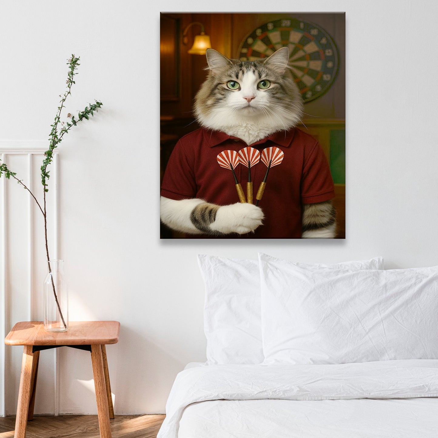 Custom Photo Dart Player Canvas Canvas Gift For Canvas Lovers