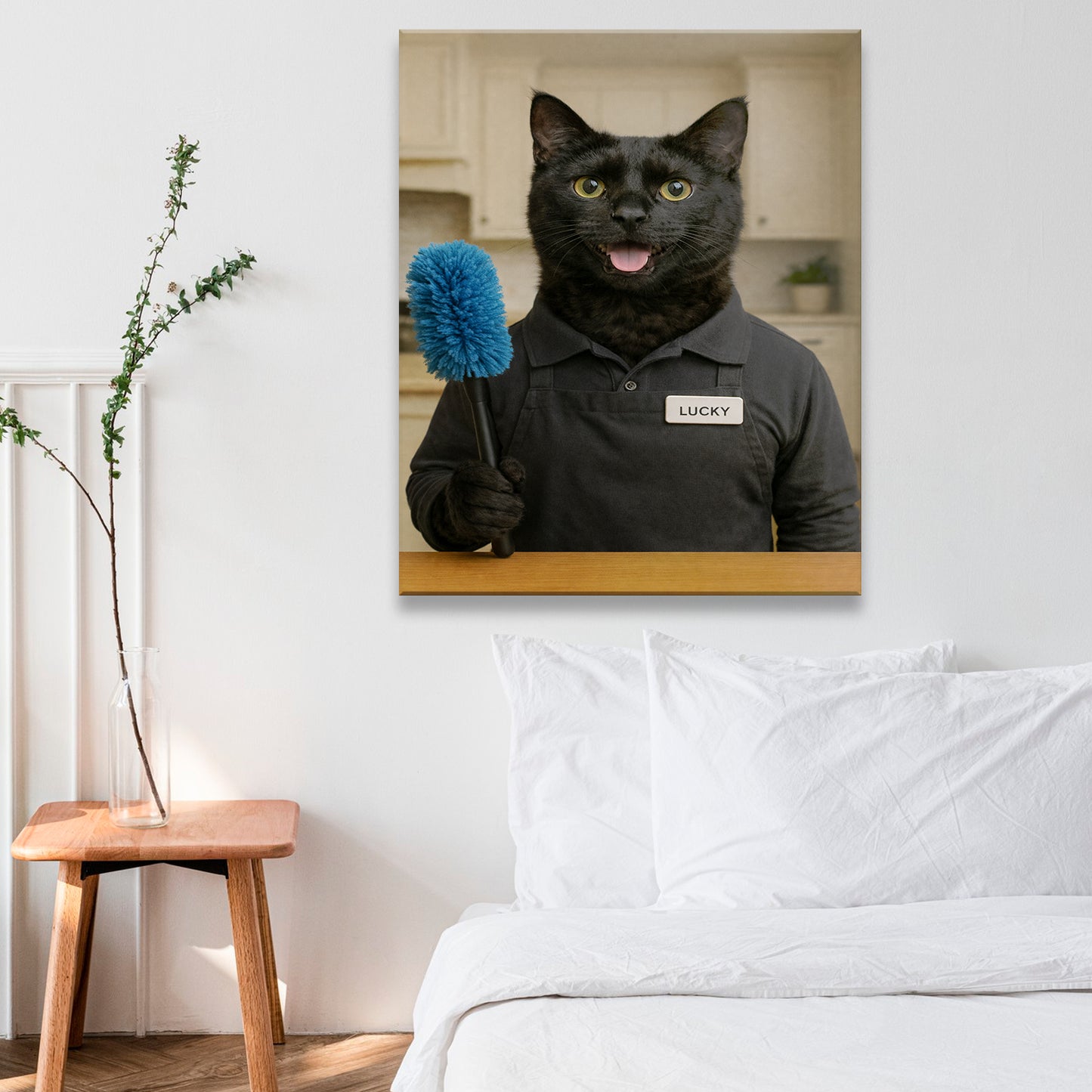 Custom Photo Housekeeper Canvas Canvas Gift For Canvas Lovers