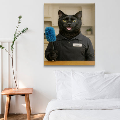 Custom Photo Housekeeper Canvas Canvas Gift For Canvas Lovers