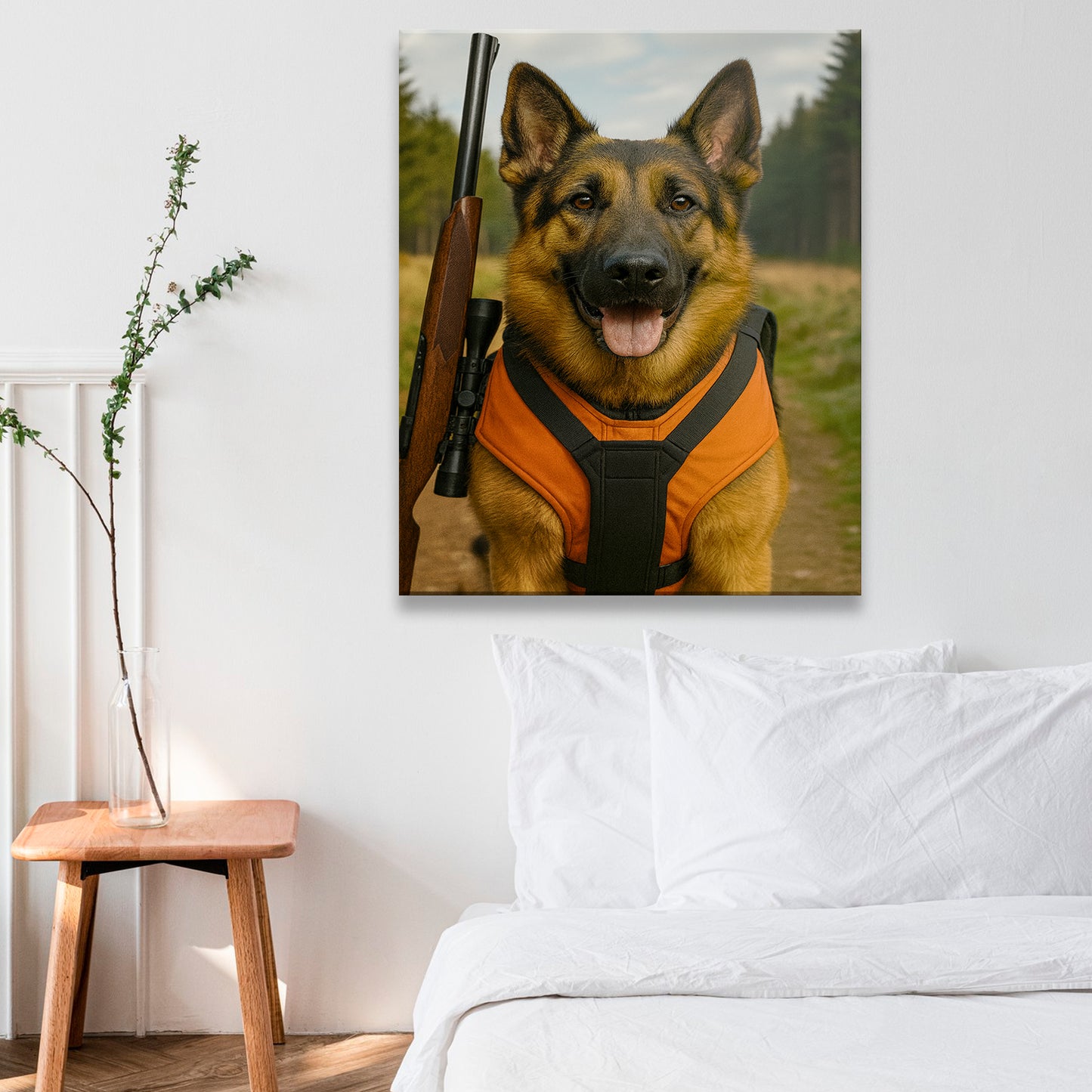Custom Photo Hunter Dog Gift For Dog Lovers