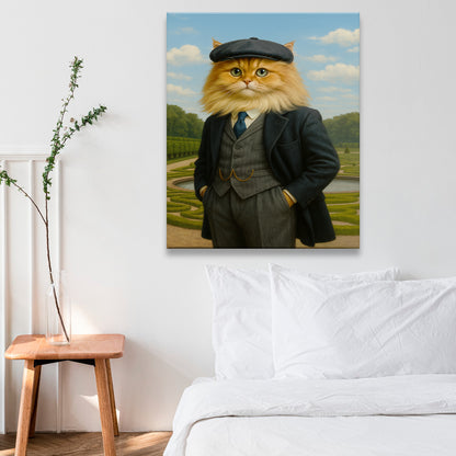 Custom Photo Pawky Blinder Cat Canvas