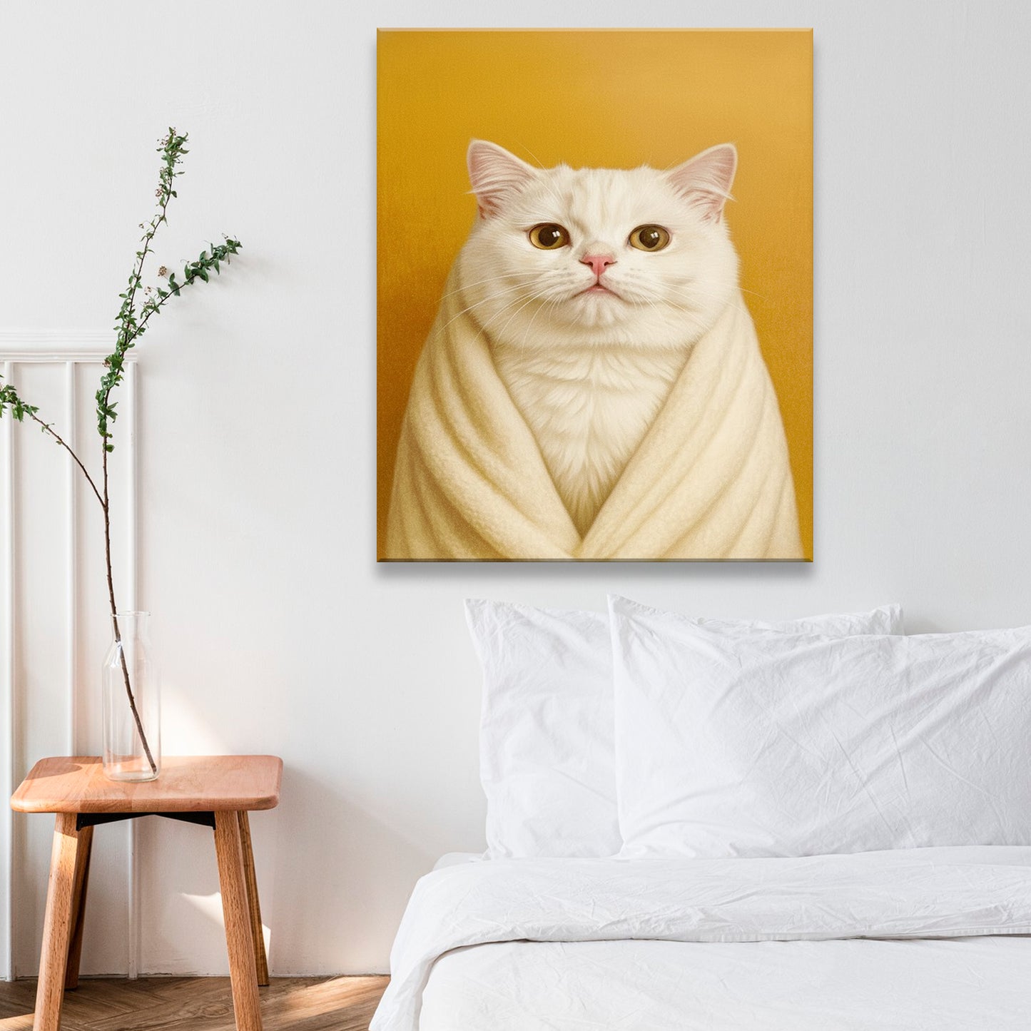 Custom Photo Cat Bathroom Style 30 Canvas Gift For Cat Lovers