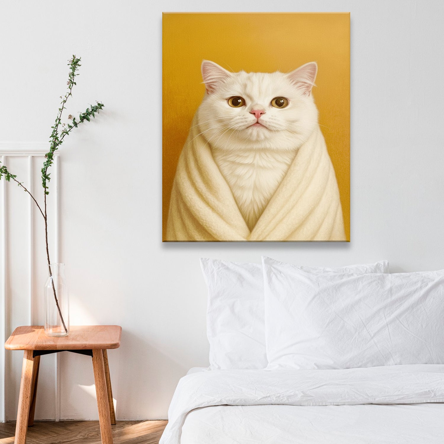 Custom Photo Cat Bathroom Style 30 Canvas Gift For Cat Lovers