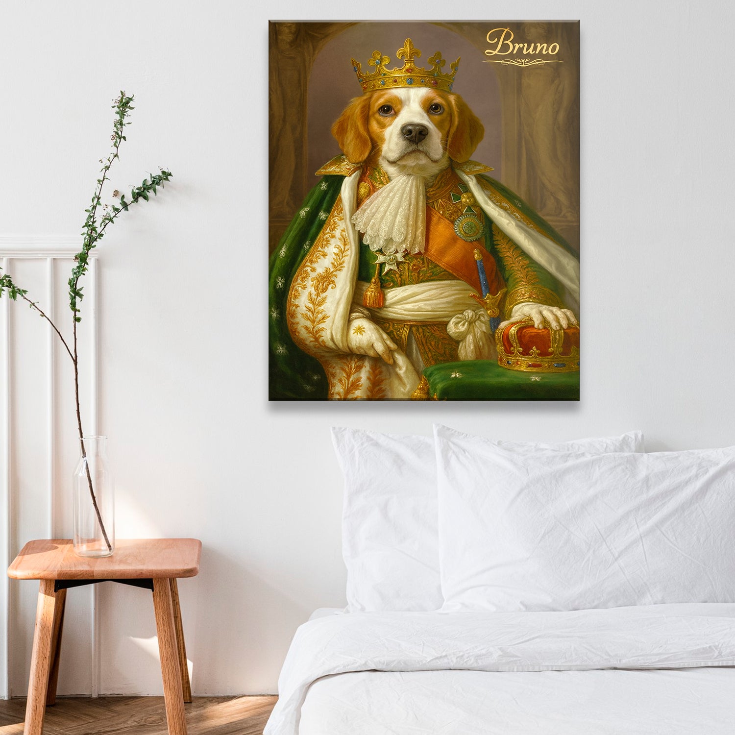 Custom Photo Napoleon Dog Canvas Gift For Dog Lovers