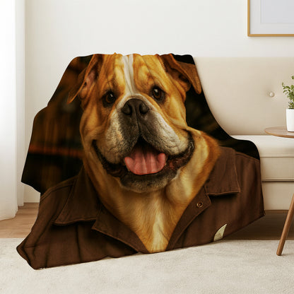 Custom Photo Mechanic Dog BlanketGift For Dog Lovers