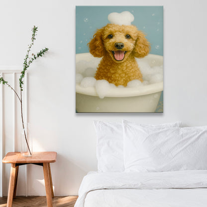 Custom Photo Dog Bathroom Style 29 Canvas Gift For Dog Lovers