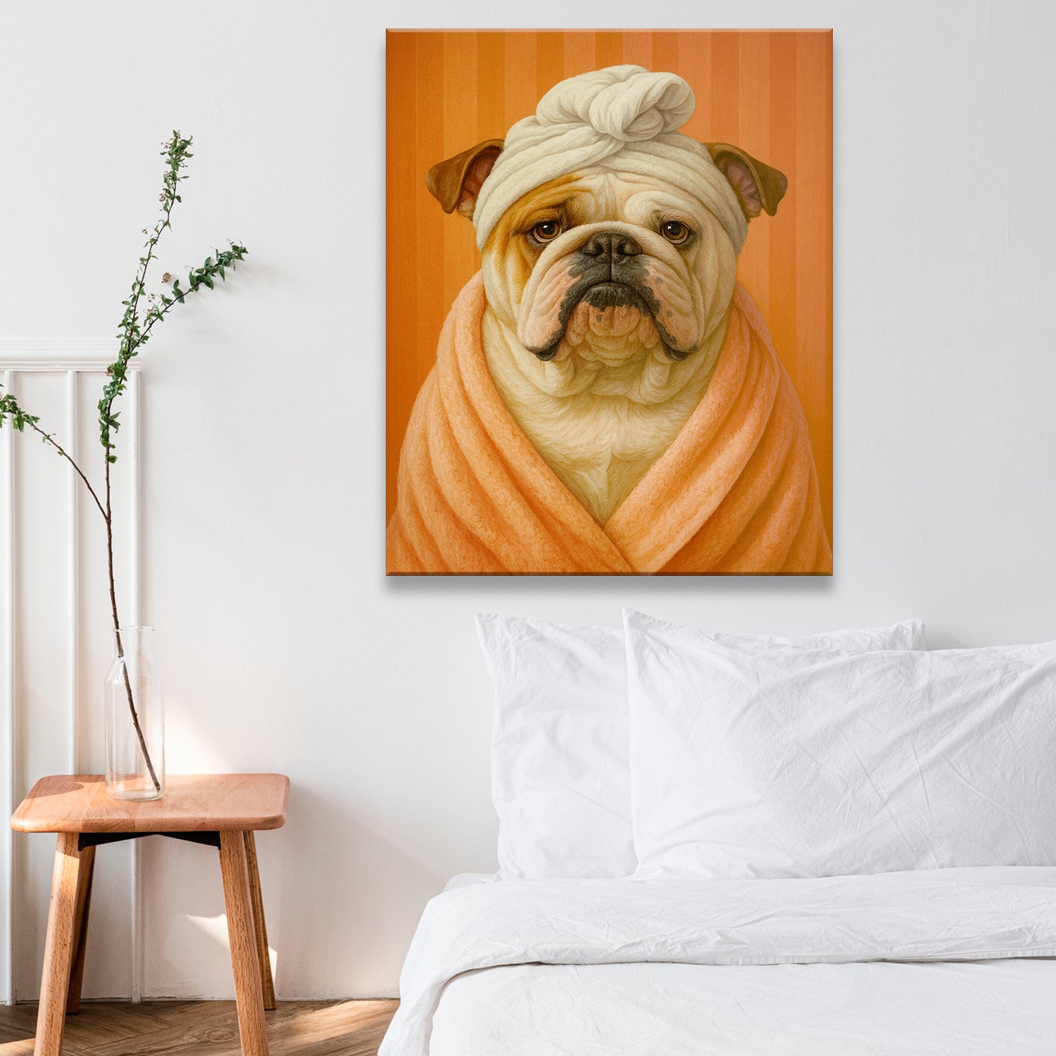 Custom Photo Dog Bathroom Style 17 Canvas Gift For Dog Lovers