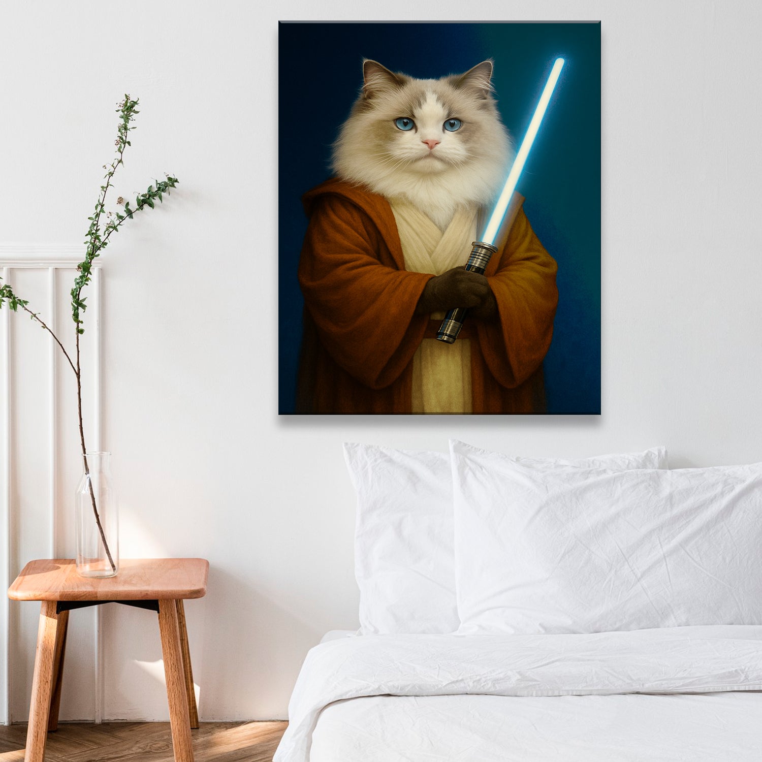Custom Photo Master Paw Cat Canvas Gift For Cat Lovers