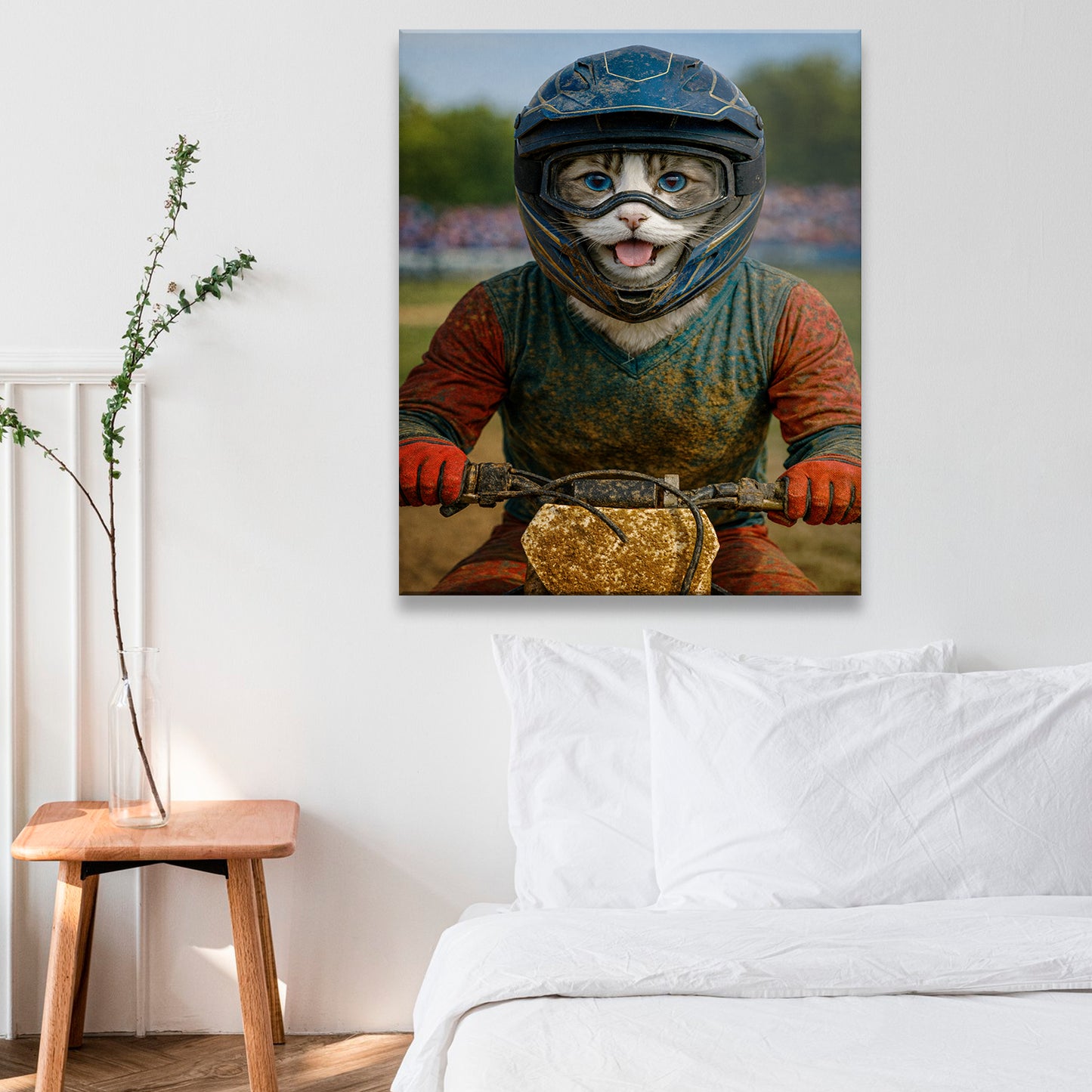 Custom Photo Dirt Bike Canvas Canvas Gift For Canvas Lovers