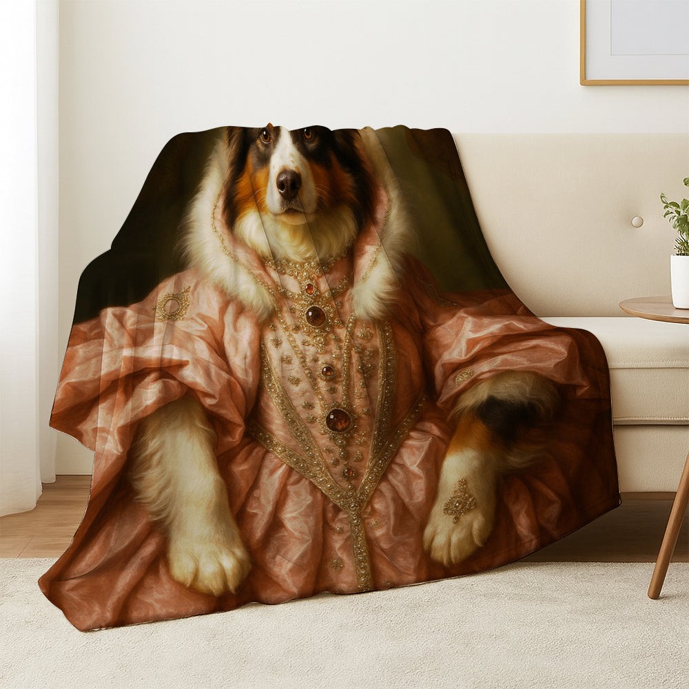 Custom Dog Queen Royal Blanket For Dog Lover