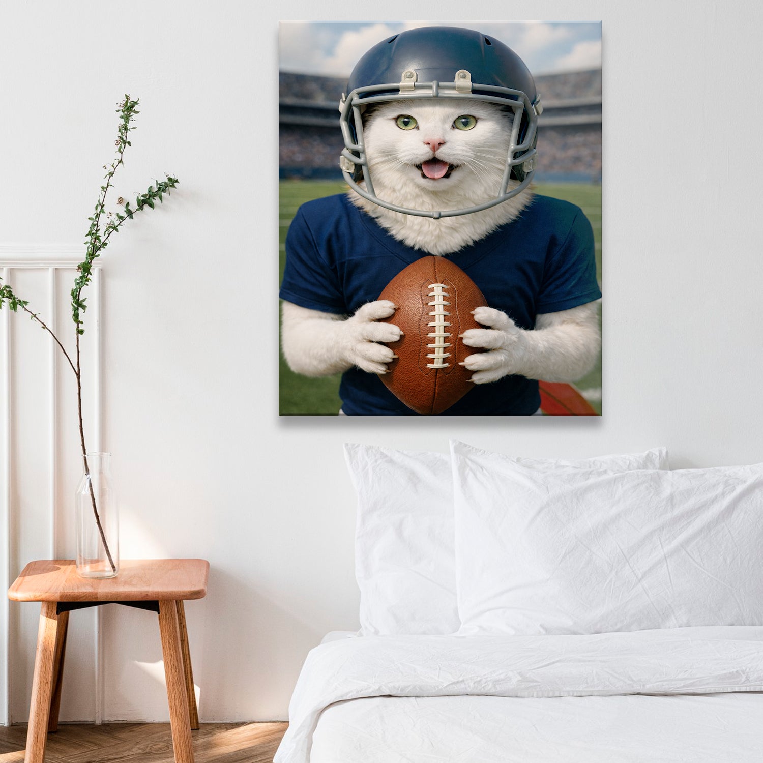 Custom Photo Footaball Canvas Canvas Gift For Canvas Lovers