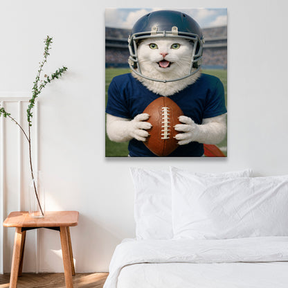 Custom Photo Footaball Canvas Canvas Gift For Canvas Lovers