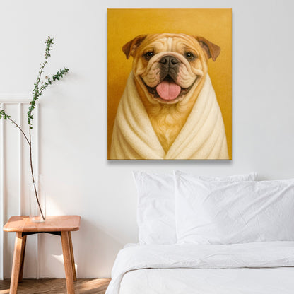 Custom Photo Dog Bathroom Style 30 Canvas Gift For Dog Lovers