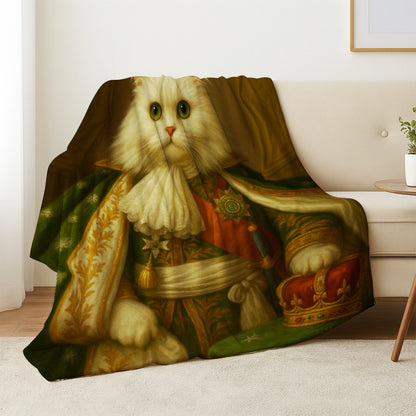 Custom Photo Napoleon Cat Blanket Gift For Cat Lovers