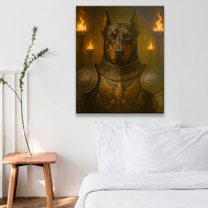 Custom Photo Dog Knight Royal Canvas Gift For Dog Lovers