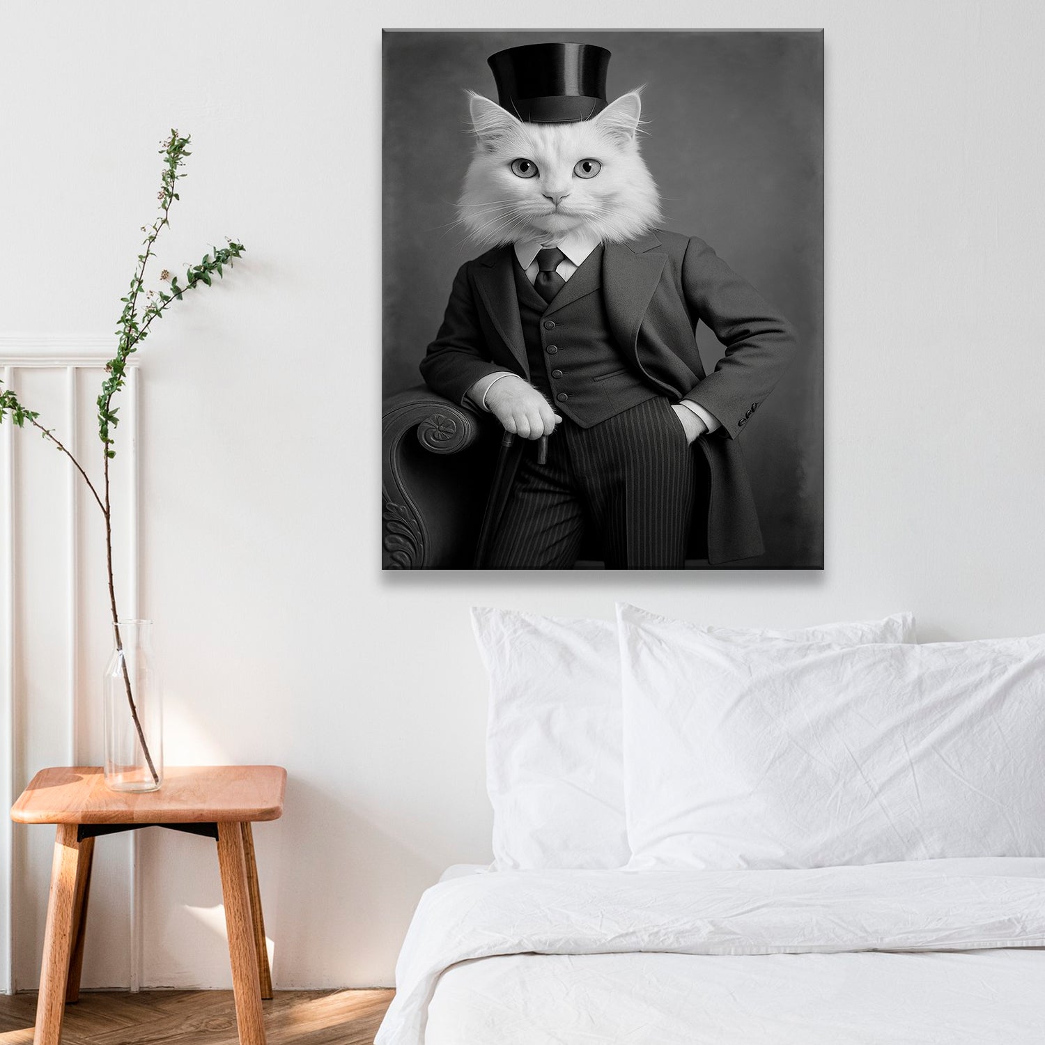 Custom Photo Gentleman Cat Gift For Cat Lovers