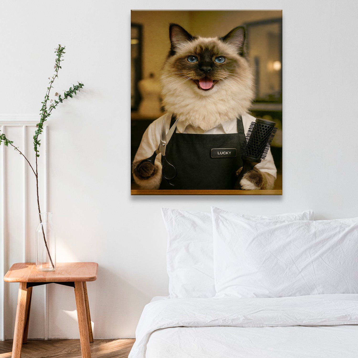 Custom Photo Hair Stylist Canvas Canvas Gift For Canvas Lovers